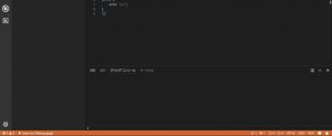 Debugが実行された状態 -Visual Studio Code-
