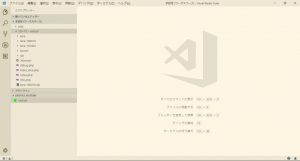 SSH接続が完了した状態-Visual Studio Code-