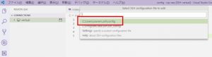 .ssh設定ファイルを開く-VisualStudioCode-